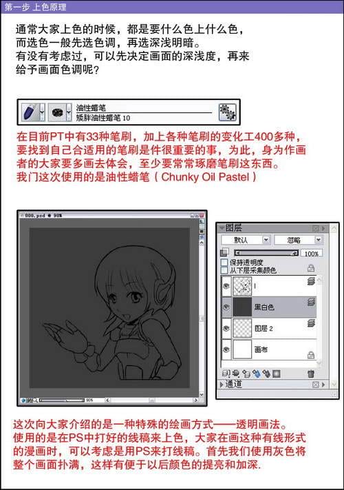 Painter如何给手绘漫画上色 Painter为手绘漫画上色教程